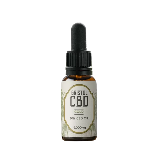 2000mg (20%) CBD oil 10ml dropper bottle.