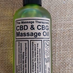 CBD and CBG massage oil