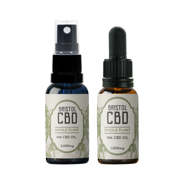 10% whole plant CBD oil. 10ml / 20ml  bottle